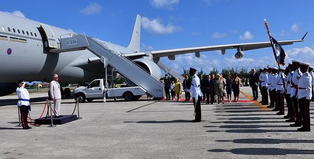 Welcoming Prince Charles and Camilla to Cayman Islands