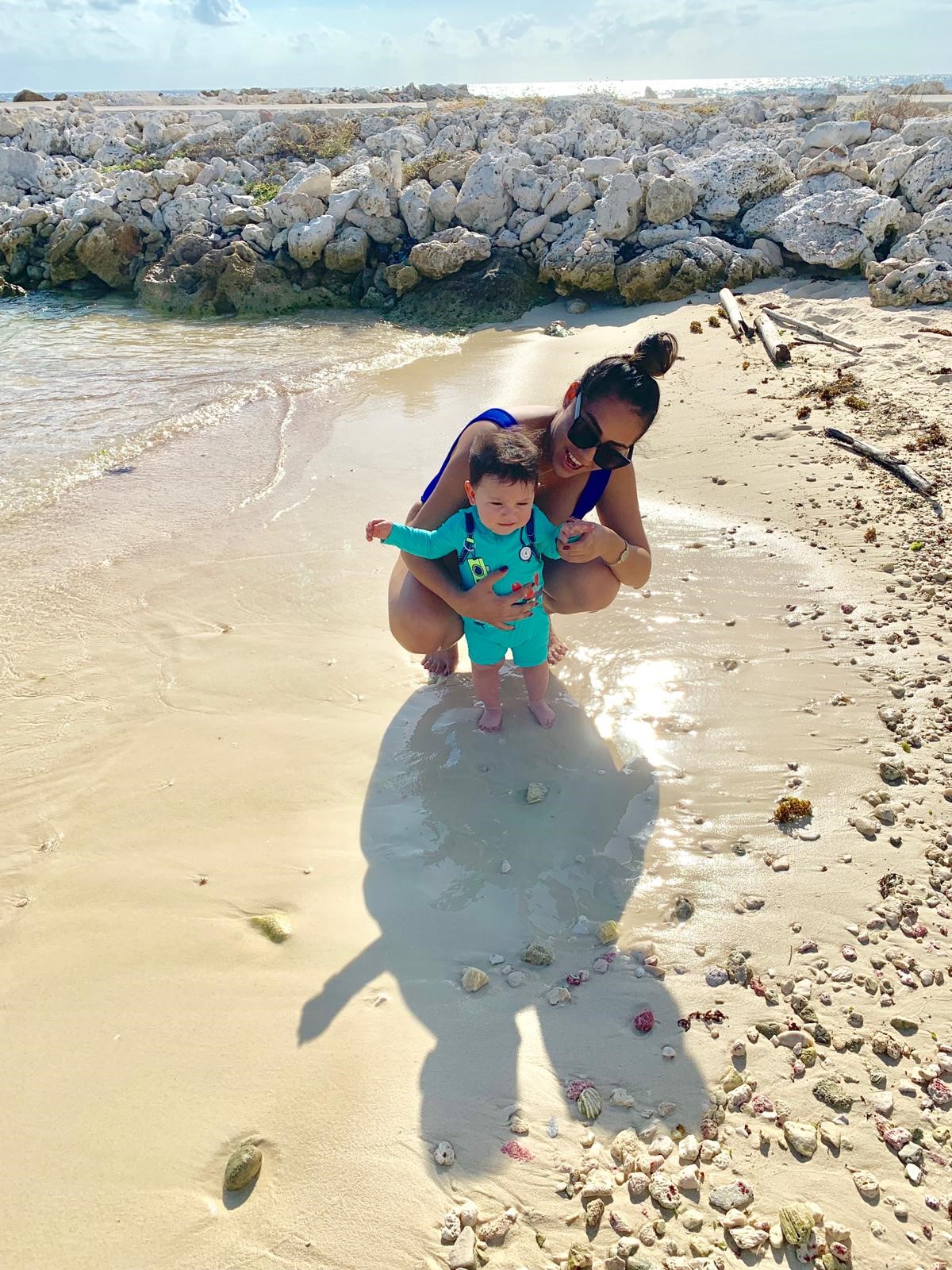 Shanice with beach