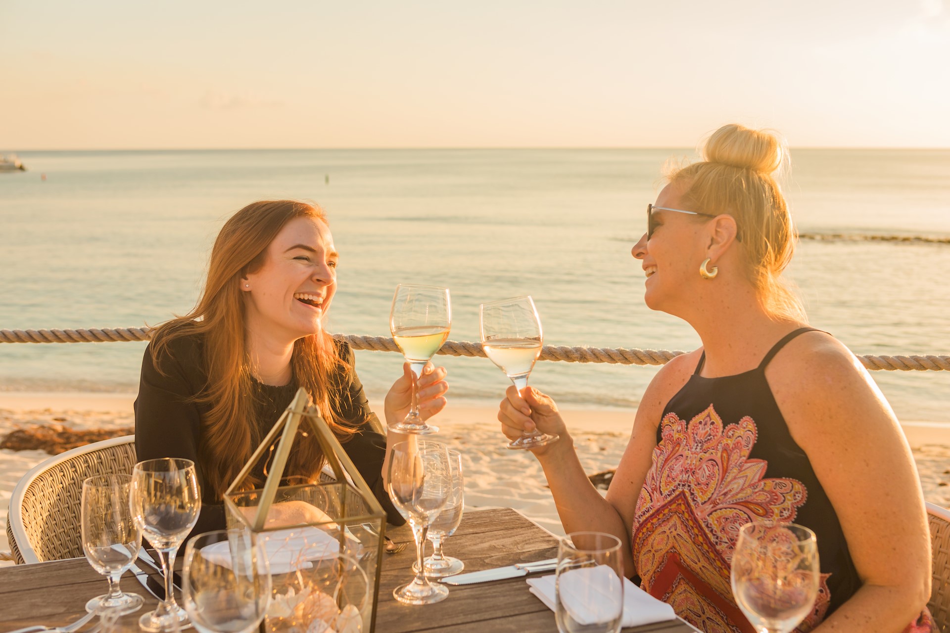 Women toasting