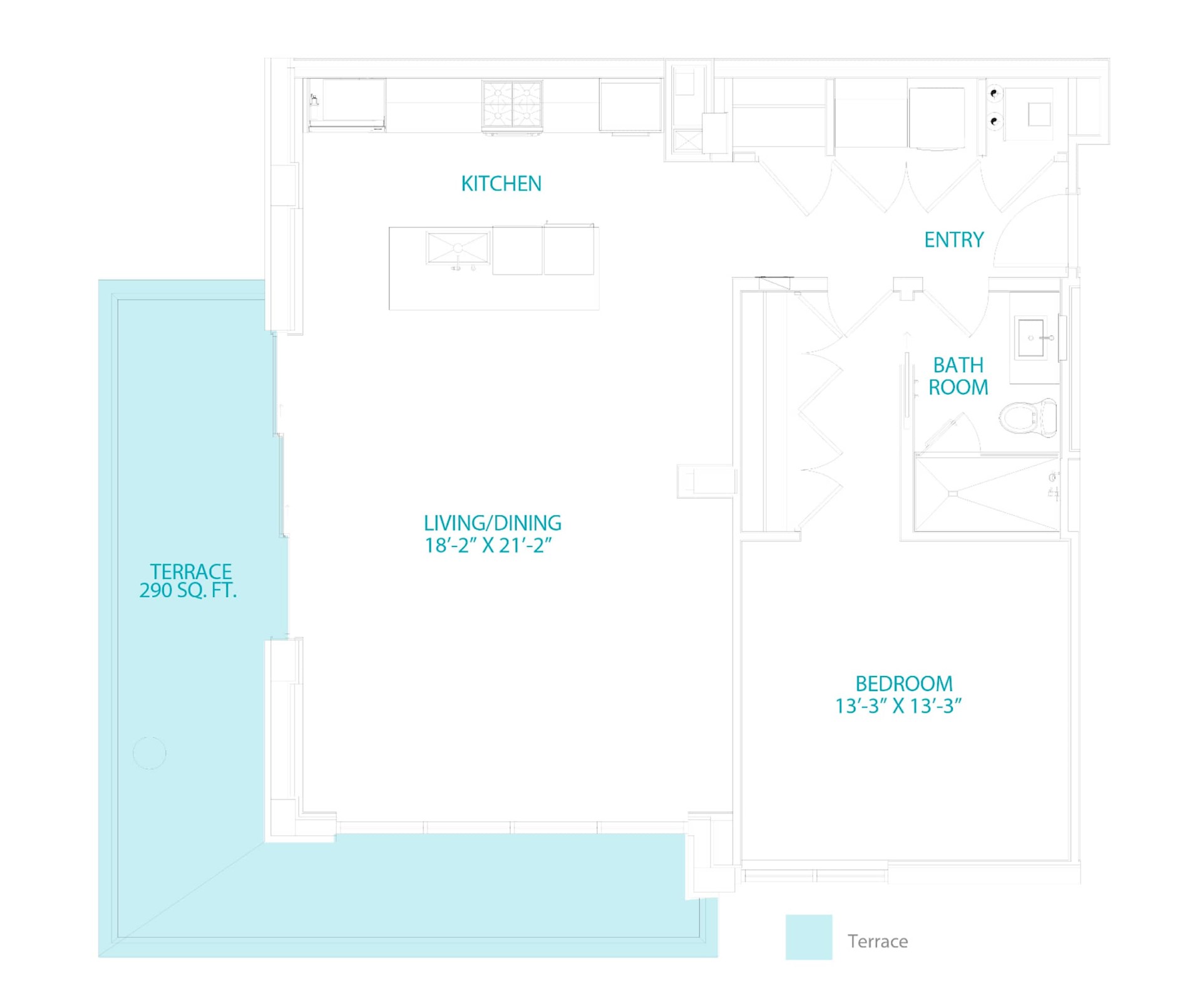 Seafire Residences - Floor Plans - One Bedroom