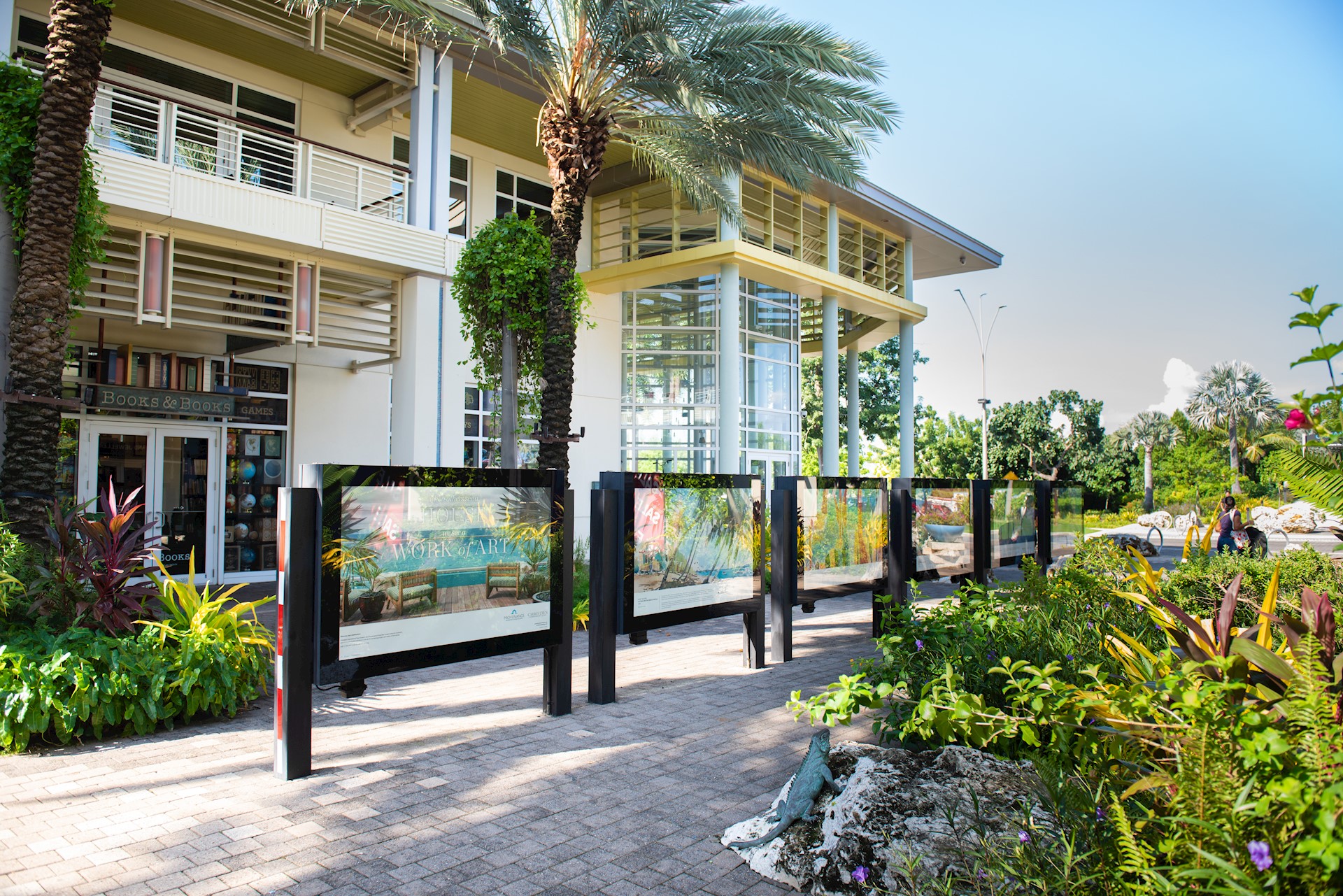 Public art exhibit in Camana Bay  