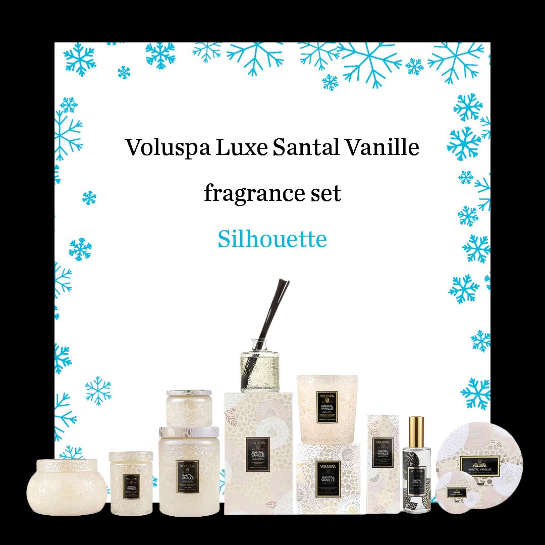 Voluspa Luze Santal Vanille fragrance set